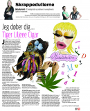 Hele foråret alene. Illustration til Skrappedullerne, Ekstra Bladet. Illustrator Birgitte Eriksson