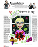 Hele foråret alene. Illustration til Skrappedullerne, Ekstra Bladet. Illustrator Birgitte Eriksson