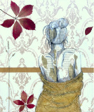 Collagebilleder på lærred. Collage kunst Birgitte Eriksson