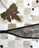Collagebilleder på lærred. Collage kunst Birgitte Eriksson