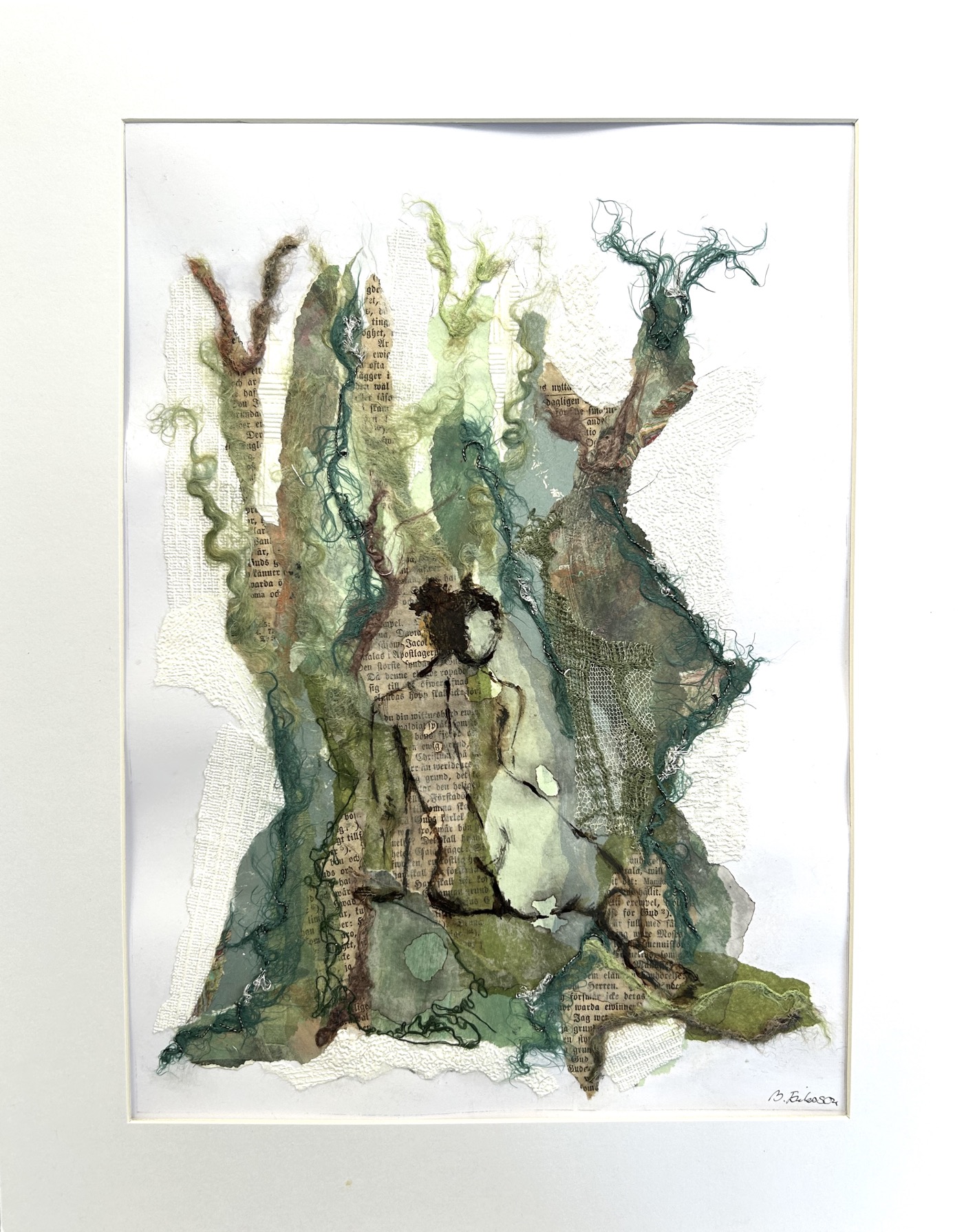 Billedkunst. Collage på papir. Unikke collagebilleder. Collage billeder.  Collage kunst af Birgitte Eriksson.