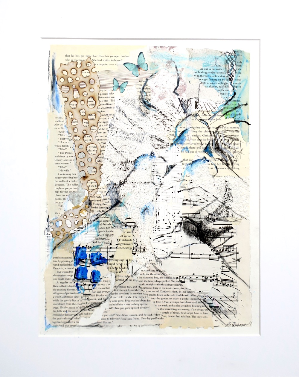 Billedkunst. Collage på papir. Unikke collagebilleder. Collage billeder.  Collage kunst af Birgitte Eriksson.