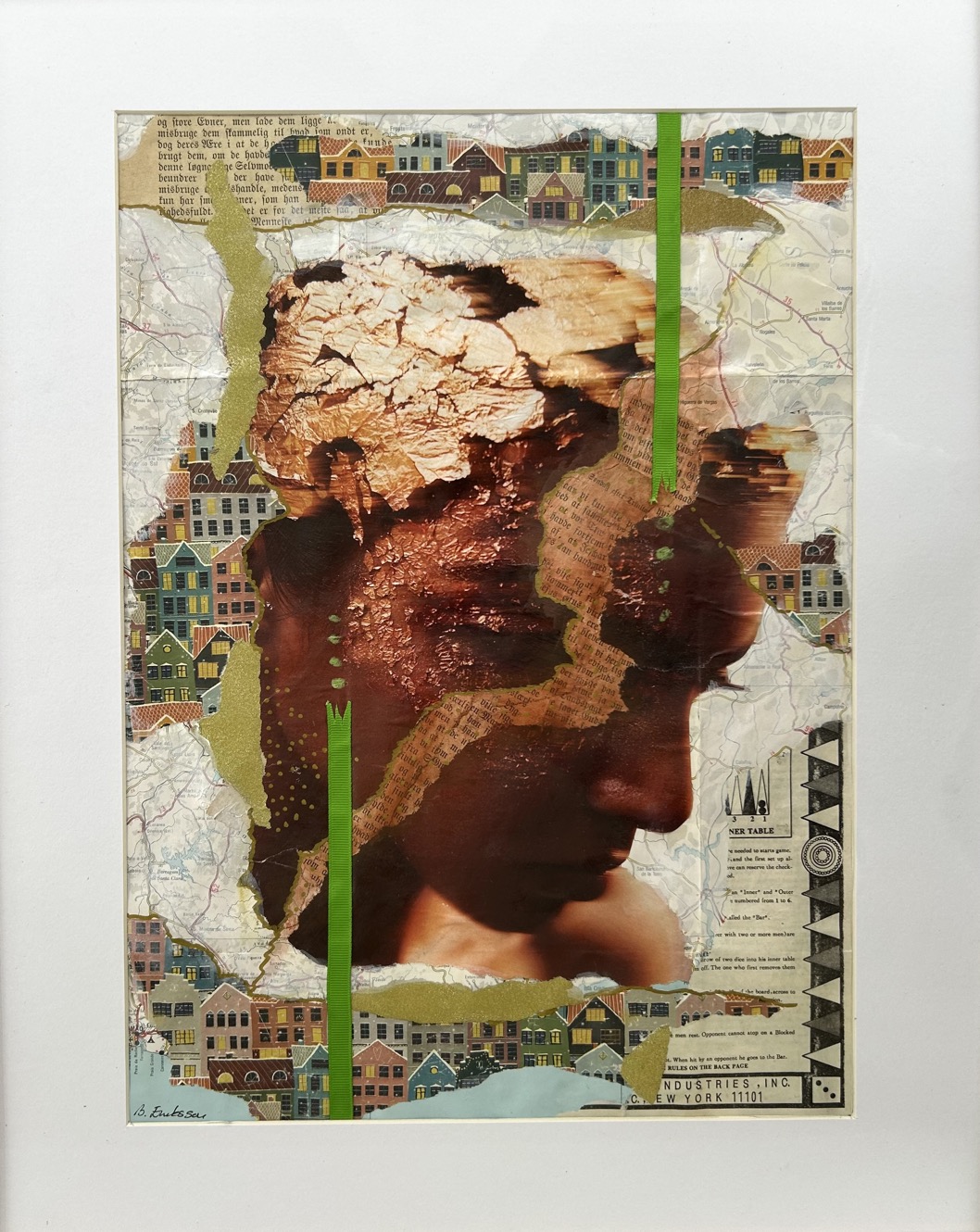 Billedkunst. Collage på papir. Unikke collagebilleder. Collage billeder.  Collage kunst af Birgitte Eriksson.
