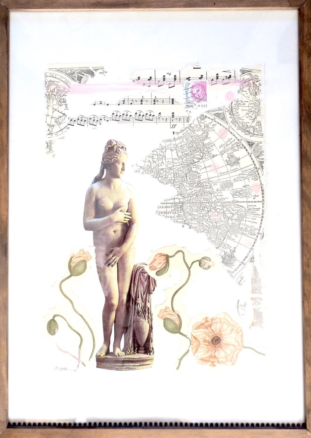 Billedkunst. Collage på papir. Unikke collagebilleder. Collage billeder.  Collage kunst af Birgitte Eriksson.