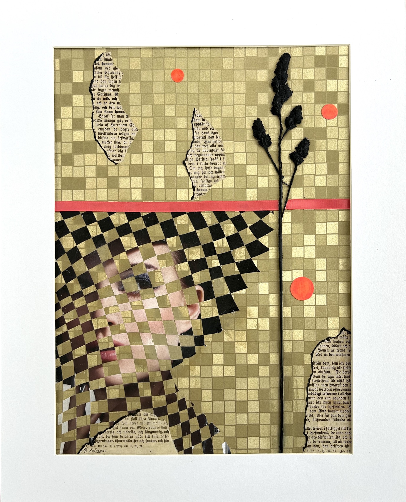 Billedkunst. Collage på papir. Unikke collagebilleder. Collage billeder.  Collage kunst af Birgitte Eriksson.