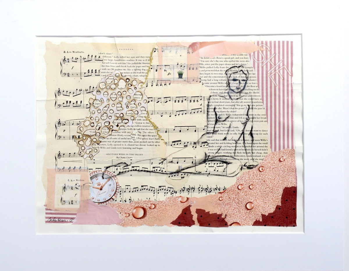 Billedkunst. Collage på papir. Unikke collagebilleder. Collage billeder.  Collage kunst af Birgitte Eriksson.