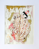 Billedkunst. Collage på papir. Unikke collagebilleder. Collage billeder.  Collage kunst af Birgitte Eriksson.