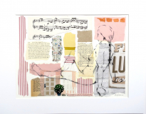 Billedkunst. Collage på papir. Unikke collagebilleder. Collage billeder.  Collage kunst af Birgitte Eriksson.