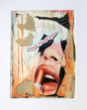 Billedkunst. Collage på papir. Unikke collagebilleder. Collage billeder.  Collage kunst af Birgitte Eriksson.