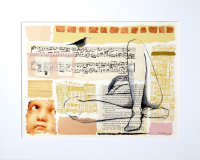 Billedkunst. Collage på papir. Unikke collagebilleder. Collage billeder.  Collage kunst af Birgitte Eriksson.