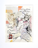 Billedkunst. Collage på papir. Unikke collagebilleder. Collage billeder.  Collage kunst af Birgitte Eriksson.
