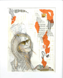 Billedkunst. Collage på papir. Unikke collagebilleder. Collage billeder.  Collage kunst af Birgitte Eriksson.