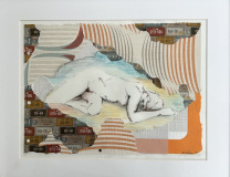 Billedkunst. Collage på papir. Unikke collagebilleder. Collage billeder.  Collage kunst af Birgitte Eriksson.