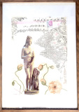 Billedkunst. Collage på papir. Unikke collagebilleder. Collage billeder.  Collage kunst af Birgitte Eriksson.