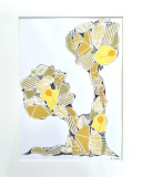 Billedkunst. Collage på papir. Unikke collagebilleder. Collage billeder.  Collage kunst af Birgitte Eriksson.