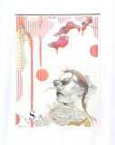 Billedkunst. Collage på papir. Unikke collagebilleder. Collage billeder.  Collage kunst af Birgitte Eriksson.